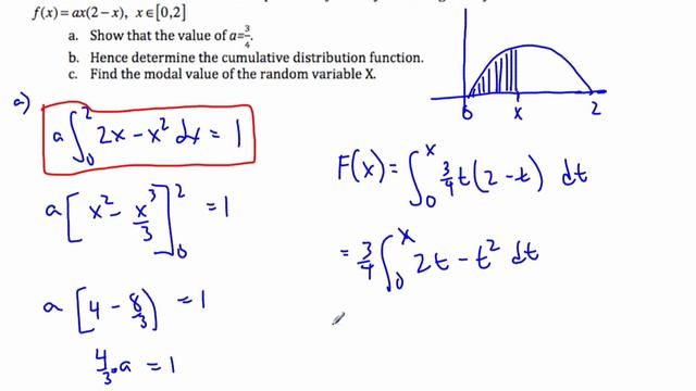 IB Math HL - 15.02.1 Cumulative Distribution Function Continuous Random Variable смотреть онлайн
