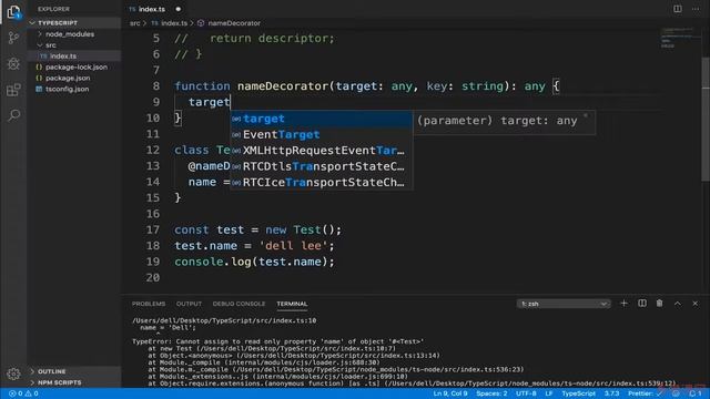 6.5 属性的装饰器｜TypeScript 高级语法 ｜TypeScript 从系统入门到项目实战 смотреть онлайн