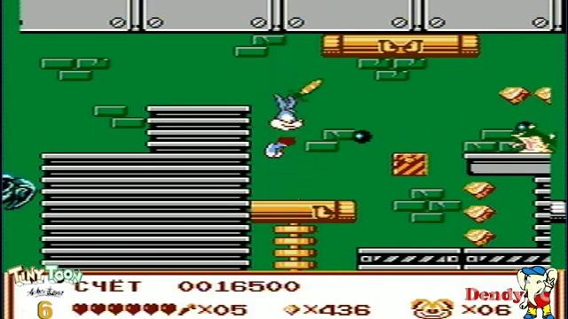 Tiny Toon Adventures 6 прохождение игры на русском денди, (тини Тун 6 )nes, dendy, nintendo. смотреть онлайн