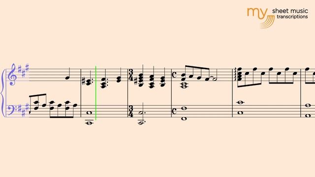 Home (Armand Amar) - Piano sheet music transcription смотреть онлайн