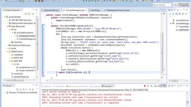 Java Calendar Video Tutorial - PART 2 смотреть онлайн