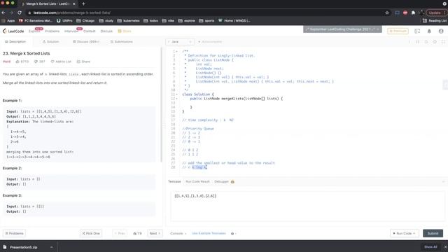 Merge K Sorted List - Java - 23 смотреть онлайн