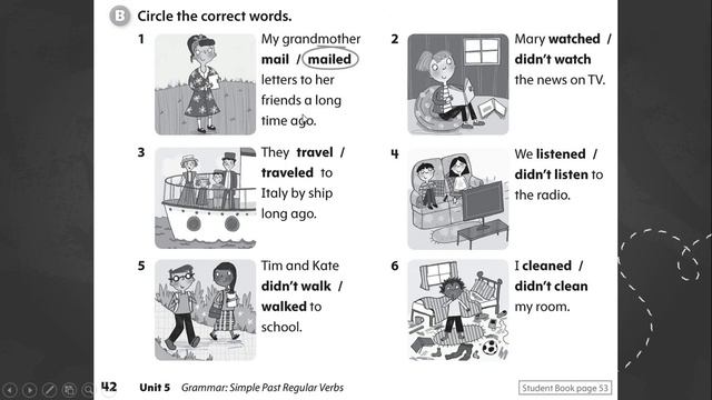 Simple Past in Regular Verbs смотреть онлайн