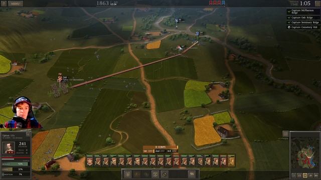 Ultimate General: Civil War Confederates Campaign Gettysburg Part 2 смотреть онлайн