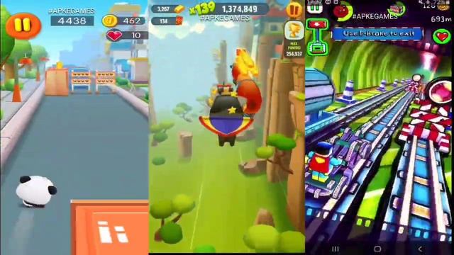 Talking Tom Gold Run vs Little Panda Run Babybus vs Paper Train (Paper Train: Rush) смотреть онлайн