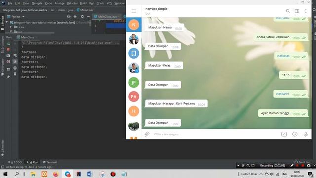 TelegramBot dengan Java смотреть онлайн