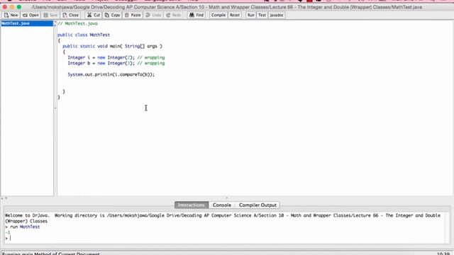 Lecture 66 - The Integer and Double Wrapper Classes смотреть онлайн