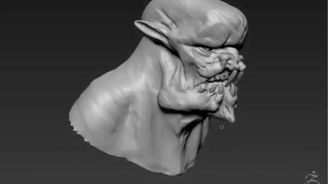 Zbrush Speed Sculpt - Creature Bust (Timelapse) смотреть онлайн