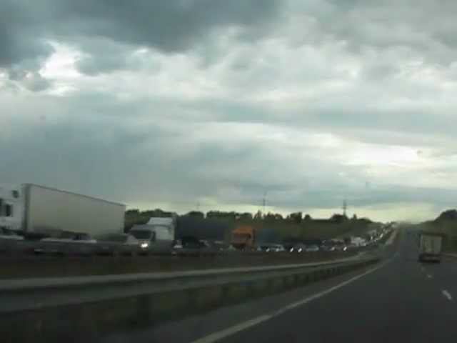 М-4 ДОН. 890 км. от Москвы. Пробка перед Тарасовским. смотреть онлайн