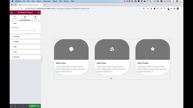 Material Carousel Widget for Elementor смотреть онлайн