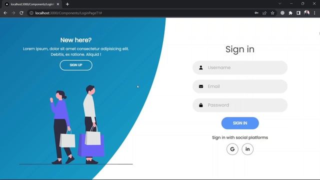 Login Page Using Typescript || Responsive Login Form In Typescript || Login Page In NextJS | T1 смотреть онлайн