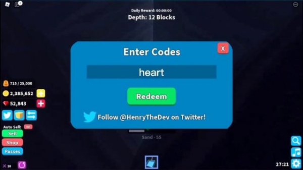 Treasure Hunt Simulator Codes! ROBLOX
