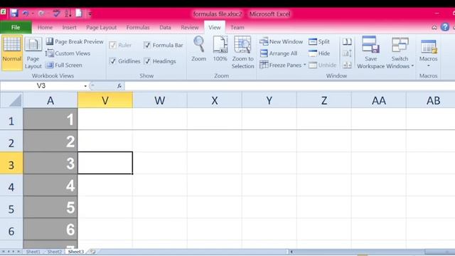 Excel - 12 View Tab смотреть онлайн