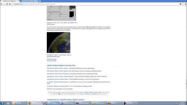 Unity 3D Earth (Blue Marble) Tutorial смотреть онлайн