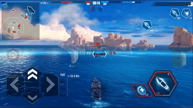 First epic battle...! Pacific Warships смотреть онлайн