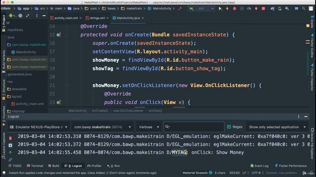 Chapter - 8 || Adding an OnClick Event in the XML || #47 смотреть онлайн