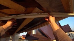 Софиты.Подшивка карнизов(полок)крыша своими руками.