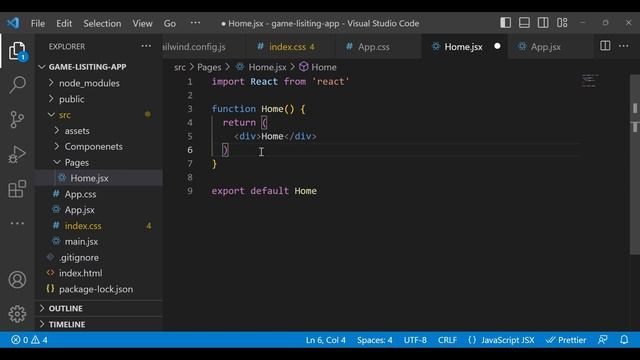 #4 Learn React Js Tailwind CSS Vite and Build Game Listing App: Setup the Project смотреть онлайн