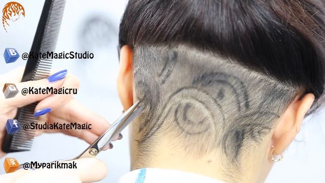 ВЫСТРИГАНИЕ "WAVE" | HAIR-TATTOO смотреть онлайн