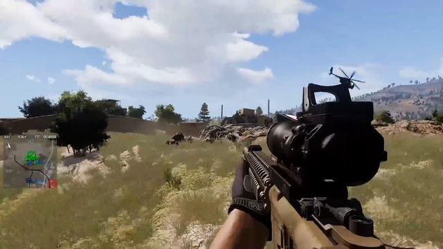 CONVOY SUPPORT WITH A HELICOPTER - ArmA 3 AH-6 Little Bird Operation смотреть онлайн