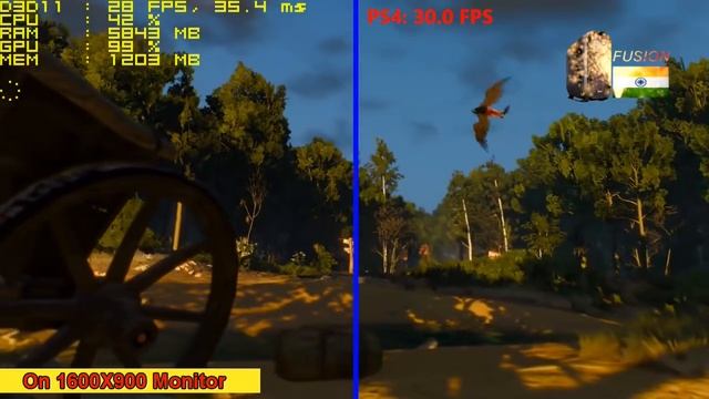 PS4 VS GT 1030 Witcher 3 смотреть онлайн