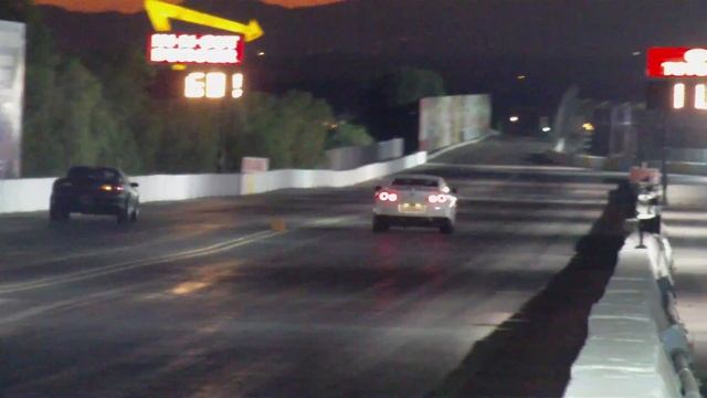 Nissan GT-R goes 7.21 105mph at Irwindale 1/8 mile track Aug. 4, 2011 смотреть онлайн