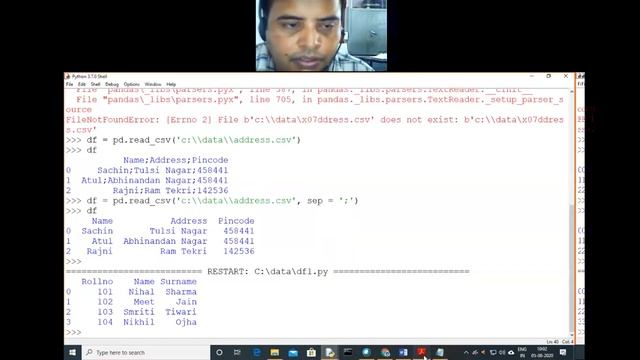 Data transfer between CSV file and DataFrames 05 08 2020 смотреть онлайн