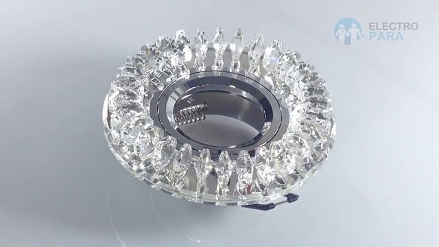 K220 CH Ambrella, обзор точечного светильника. смотреть онлайн