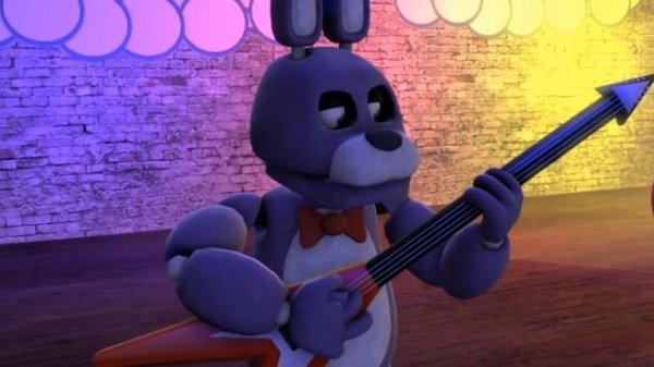 Bonnie plays the guitar