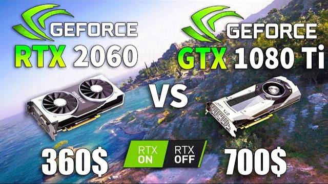RTX 2060 vs GTX 1080 Ti Test in 8 Games RTX - ON / OFF (i5 9600k) смотреть онлайн
