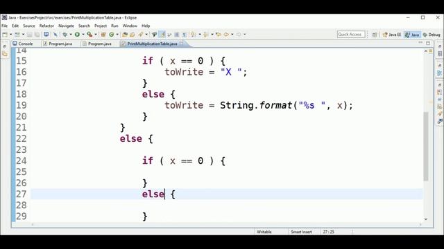 print multiplication table in java смотреть онлайн