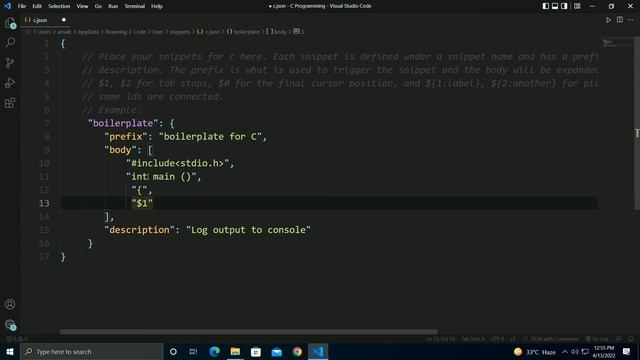 How to make boilerplate in Visual Studio Code for C Programming Language ? | It's Arnab смотреть онлайн