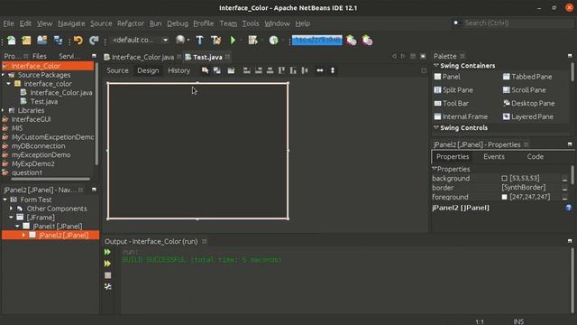 Java Netbeans JFrame backgroud color смотреть онлайн