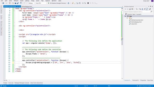 Define Angular Controller | Angular Tutorial for Beginners (URDU/HINDI) - PART 3 смотреть онлайн
