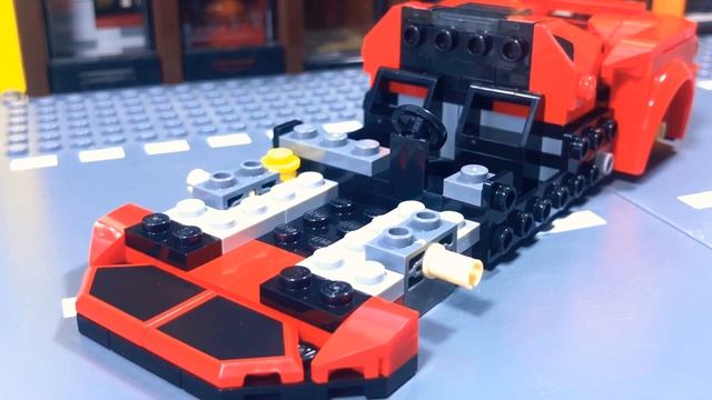 LEGO 76895 Ferrari F8 Tributo Stop Motion Speed Build смотреть онлайн