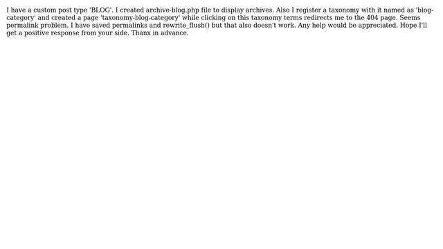 Wordpress: Custom Taxonomy Page redirect 404 смотреть онлайн