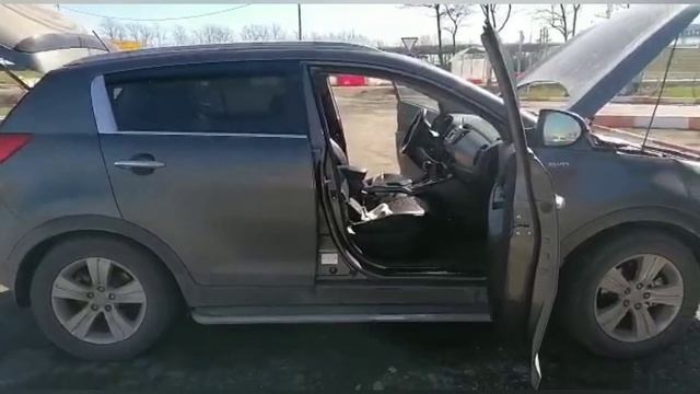 Выезд на осмотр Kia Sportage в Тулу с доставкой до Владикавказа. По дороге попали в пробку на трасс смотреть онлайн