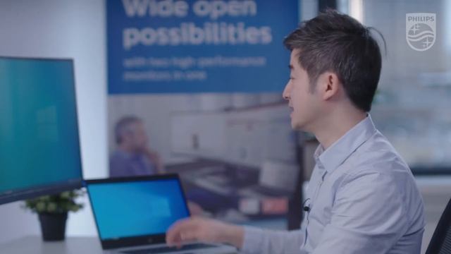 Demonstrating Philips Ultrawide monitor 439P9H смотреть онлайн