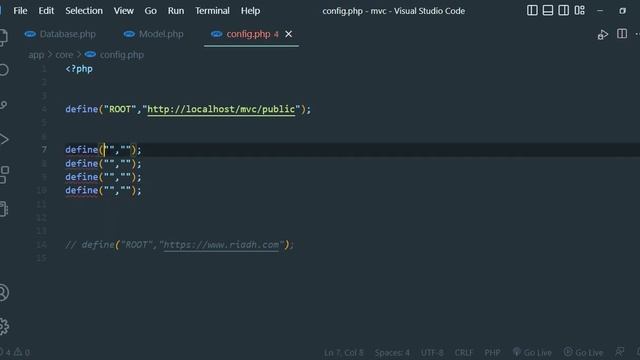 5 - PHP MVC framework from scratch Database смотреть онлайн