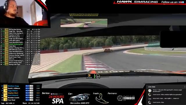 iRacing 24 Hours of Spa 2017 // Team RED // Mercedes-AMG GT3 [Part 1/2] смотреть онлайн