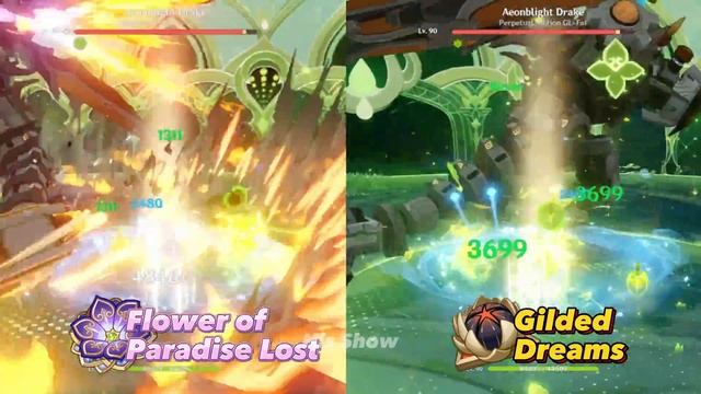 TESTING FLOWER OF PARADISE VS GILDED DREAMS ON 60K HP BLOOM NILOU GENSHIN IMPACT смотреть онлайн