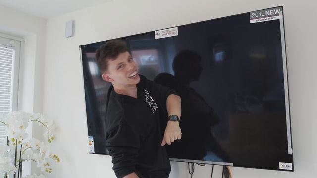 Installing the 65" NanoCell Monster TV In my KITCHEN! смотреть онлайн