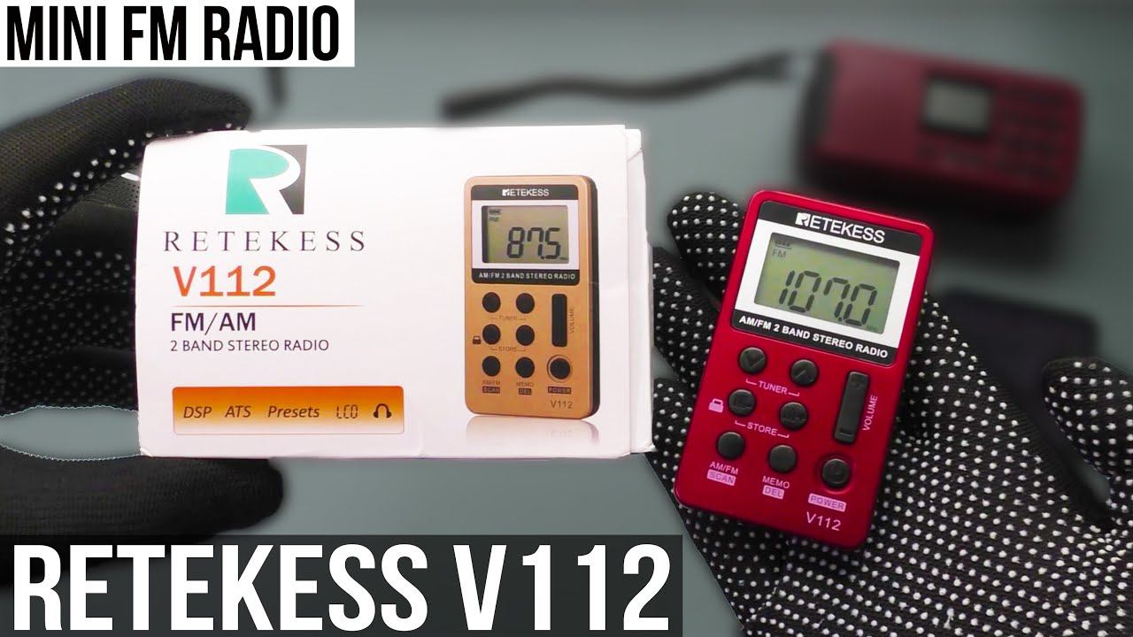 МИНИ FM РАДИО RETEKESS V112 С ВСТРОЕННЫМ АККУМУЛЯТОРОМ смотреть онлайн