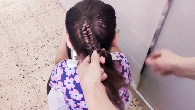 Плетение косы "рыбий хвост" смотреть онлайн