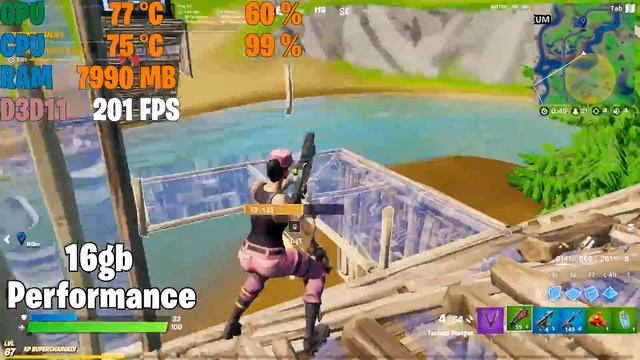 Performance Mode at 16GB RAM Fortnite Season 5 l ( GTX 1650 ) 1080p смотреть онлайн