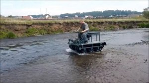 2 х гусеничныйц мини вездеходик, тест драйв