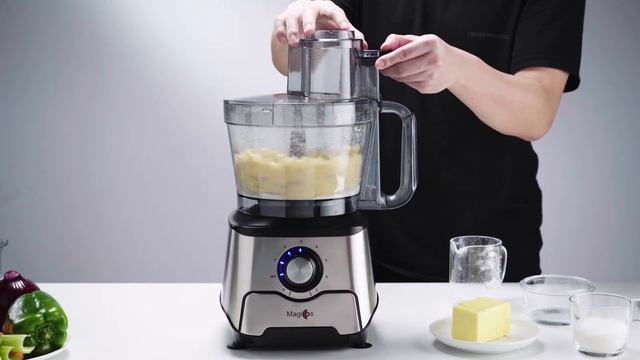 Magiccos FP408 In-built Storage Drawer food processor demo video смотреть онлайн