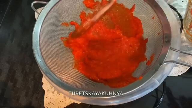 Паста из перца. Самый простой рецепт. Перцовая паста. Homemade Red pepper paste.Biber salçası. смотреть онлайн