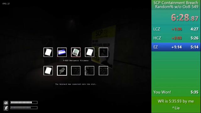 SCP:CB Speedrun Gate A 2 Random% 12:23 смотреть онлайн