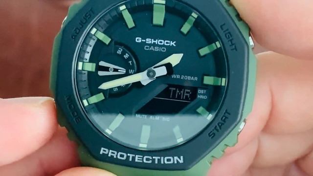 Casio G-SHOCK CARBON GA-2110SU-3A смотреть онлайн